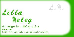 lilla meleg business card
